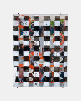 Haus (für die Bewohner der bürgerlichen Dämmerung) 2017 Shoe, sheet metal, hay 2017 40 × 30 cm 